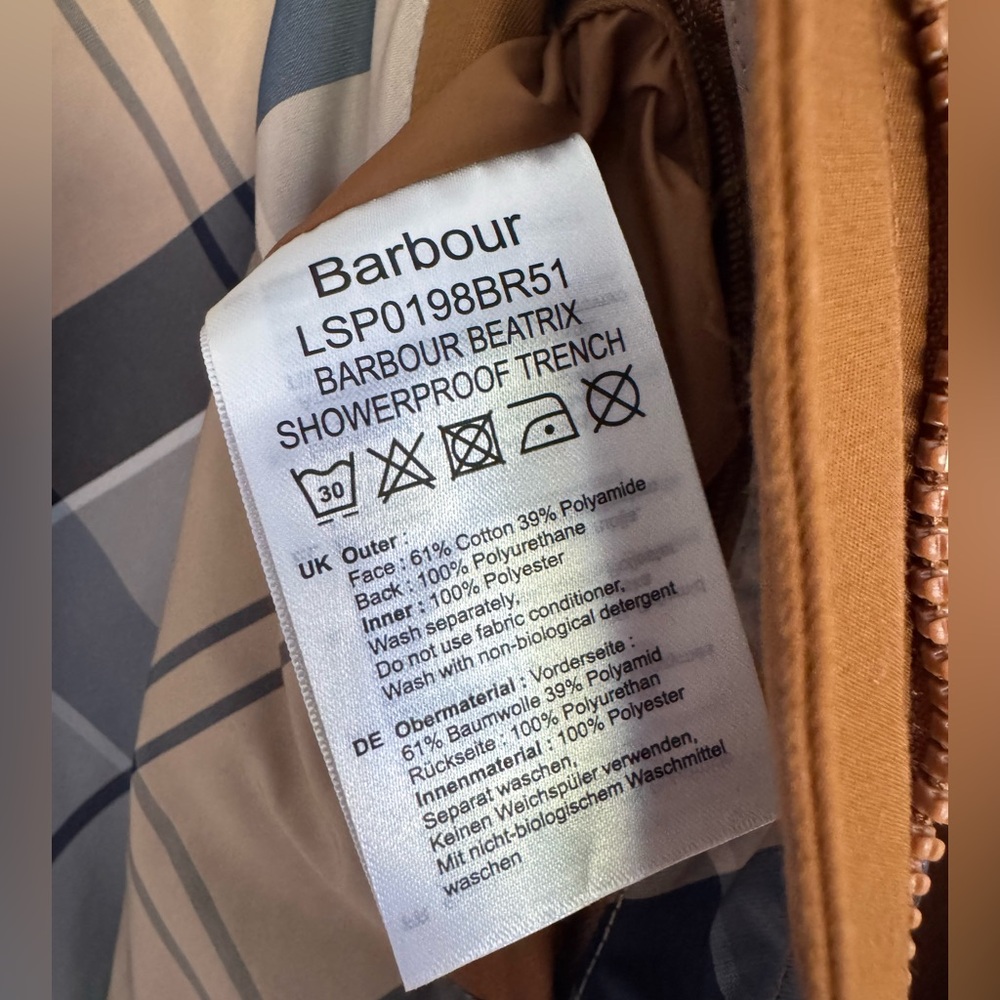 NWOT Barbour Beatrix Jacket 4 - Picture 14 of 15